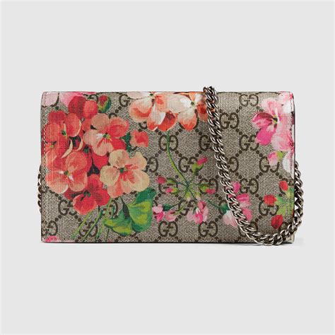 gucci gg blooms wallet on chain|genuine Gucci women wallet.